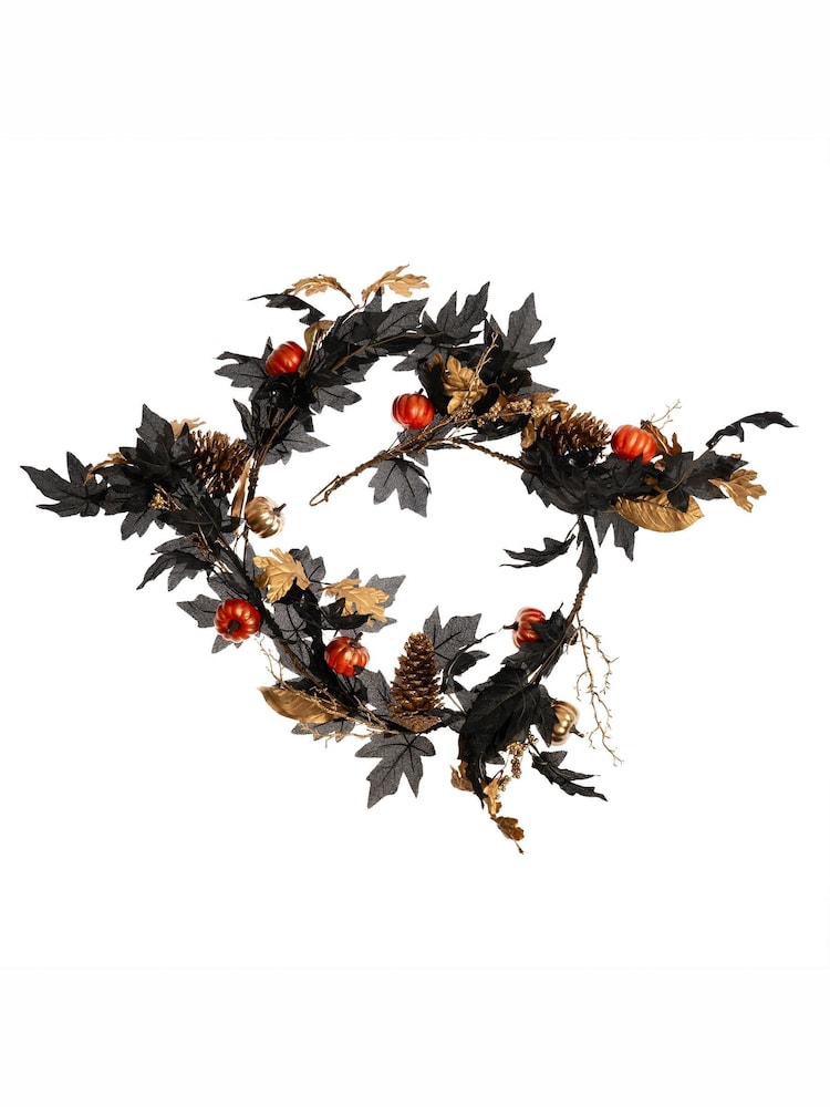 Scottish Everlastings Ltd Black Artificial Halloween Garland - Image 2 of 3 Scottish Everlastings Ltd Black Artificial Halloween Garland - Image 2 of 3