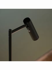 Gallery Home Black Reader Satin Nickel Floor Lamp - Image 3 of 7