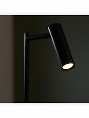 Gallery Home Black Reader Satin Nickel Floor Lamp - Image 4 of 7