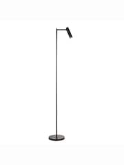 Gallery Home Black Reader Satin Nickel Floor Lamp - Image 6 of 7
