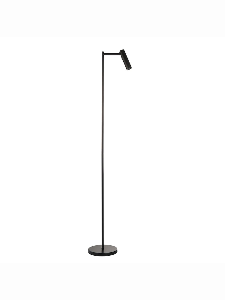 Gallery Home Black Reader Satin Nickel Floor Lamp - Image 7 of 7
