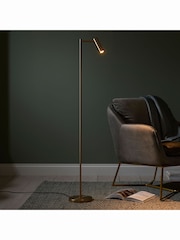 Gallery Home Reader Satin Warm Brass Floor Lamp - Image 2 of 4