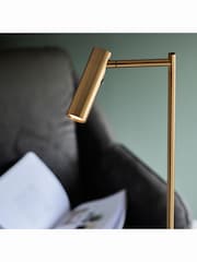 Gallery Home Reader Satin Warm Brass Floor Lamp - Image 3 of 4