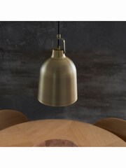 Gallery Home Lacie Antique Brass Pendant Ceiling Light - Image 2 of 4