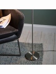 Gallery Home Silver Reader Satin Nickel Floor Lamp - Image 2 of 7