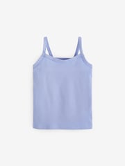 Multi Pastel Pastel Rib Cami Vest 5 Pack (2-16yrs) - Image 5 of 8