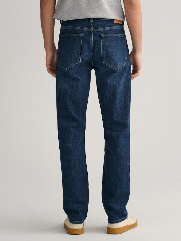 Azul oscuro usado - Gant Vaqueros Regular Fit - Imagen 2 de 5