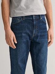 Azul oscuro usado - Gant Vaqueros Regular Fit - Imagen 4 de 5