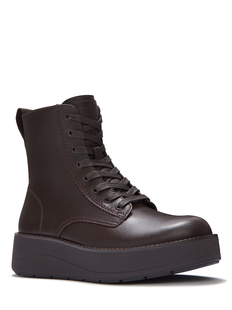 FitFlop Brown Gen-FF Roam Leather Lace Up Boots - Image 2 of 3 FitFlop Brown Gen-FF Roam Leather Lace Up Boots - Image 2 of 3