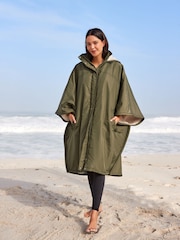 Khaki Green Poncho Changing Robe - Image 1 of 9