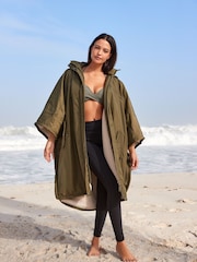 Khaki Green Poncho Changing Robe - Image 2 of 9