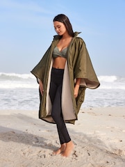 Khaki Green Poncho Changing Robe - Image 4 of 9
