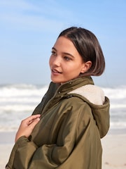 Khaki Green Poncho Changing Robe - Image 6 of 9