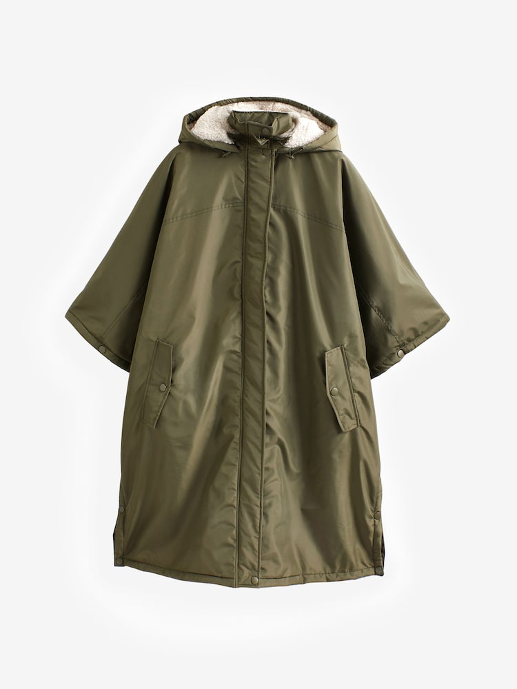 Khaki Green Poncho Changing Robe - Image 9 of 9