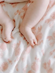 aden + anais Pink Rosettes Hat And Blanket Gift Set - Image 4 of 6