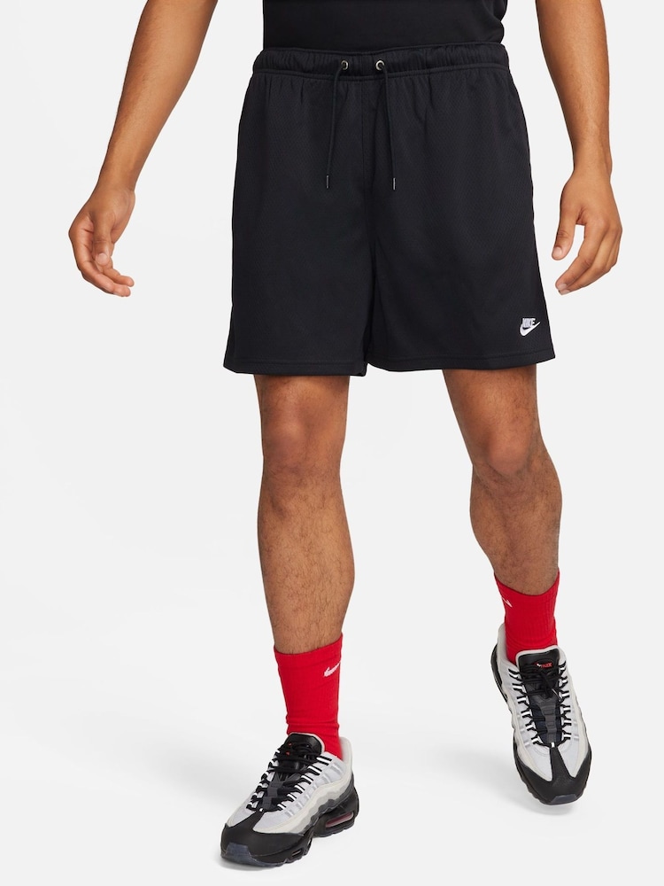 Nike Black Club Mesh Flow Shorts - Image 1 of 7
