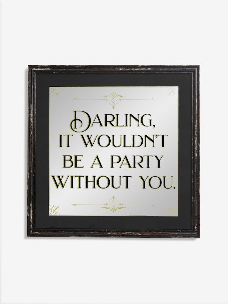 Rockett St George Black Text Mirror - Image 2 of 3