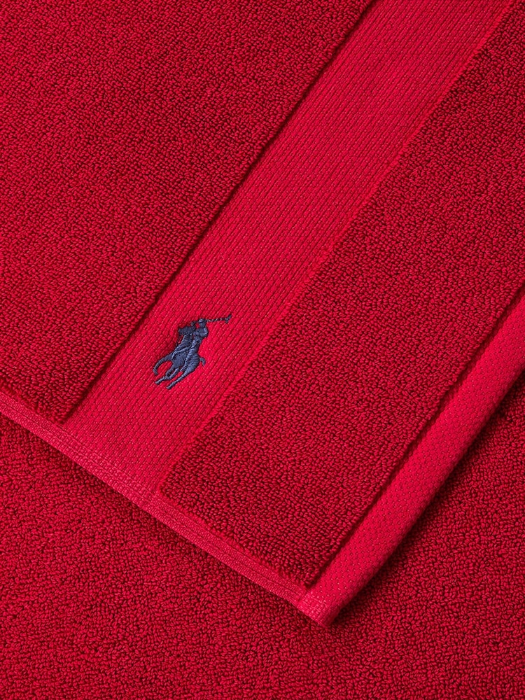 Ralph Lauren Red 2000 Polo Player Bath Mat - Image 2 of 2 Ralph Lauren Red 2000 Polo Player Bath Mat - Image 2 of 2