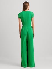 Lauren Ralph Lauren Dinfell Tie Front Jersey Wide Leg Jumpsuit - Image 2 of 6