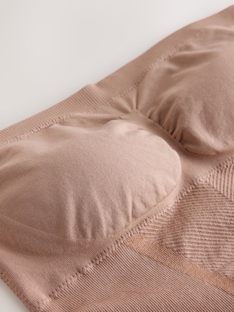 Pastellrosa beige - Fast bandeau-Bodysuit med magekontroll - Bilde 2 av 3