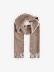 Barbour® Neutral Lambswool Woven Scarf - Image 1 of 4