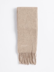Barbour® Neutral Lambswool Woven Scarf - Image 2 of 4