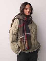Barbour® Green Blair Tartan Check Scarf - Image 1 of 5