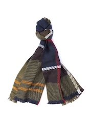 Barbour® Green Blair Tartan Check Scarf - Image 4 of 5