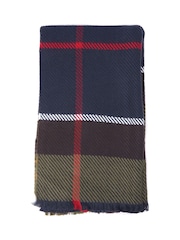 Barbour® Green Blair Tartan Check Scarf - Image 5 of 5