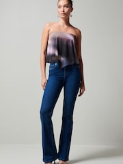 Multi Mesh Bandeau Scarf Top - Image 2 of 5