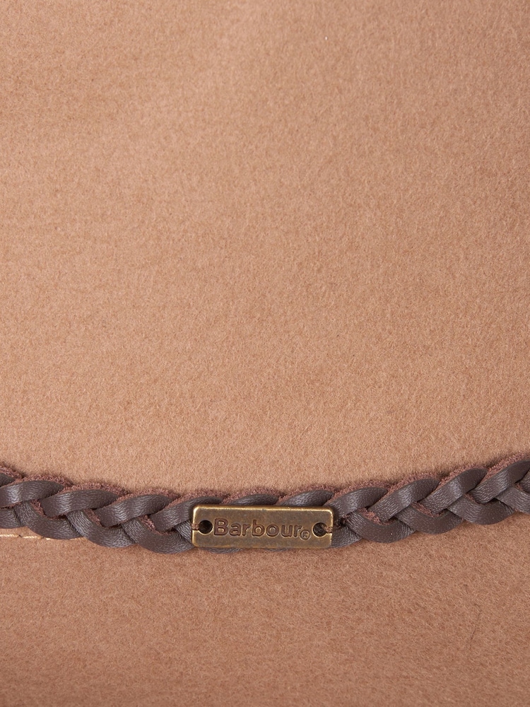 Barbour® Camel Tack Fedora 100% Cotton Hat - Image 3 of 3