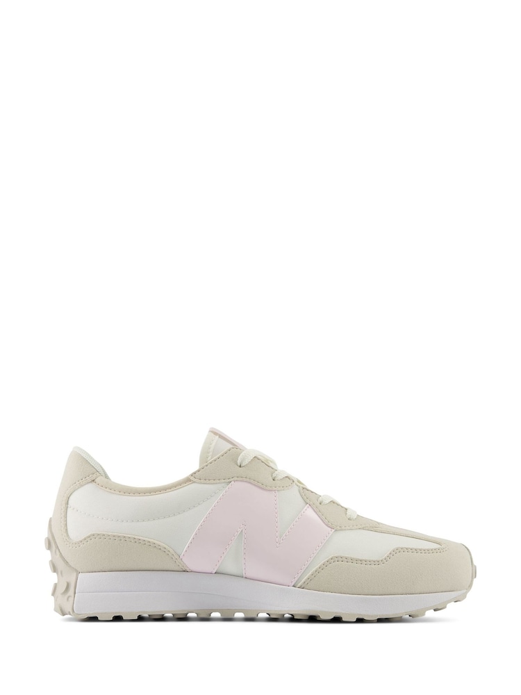 New Balance Cream/White Kids 327 Trainers - Image 1 of 5