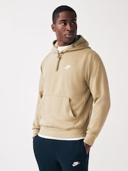 Nike Olive Green Club Pullover Hoodie - Image 1 of 4