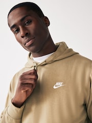 Nike Olive Green Club Pullover Hoodie - Image 2 of 4