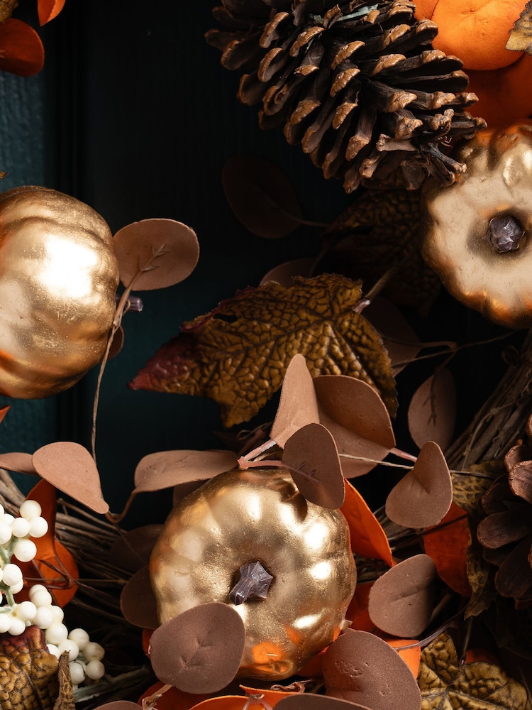 Scottish Everlastings Ltd Brown Artificial Autumn Wreath - Image 3 of 3 Scottish Everlastings Ltd Brown Artificial Autumn Wreath - Image 3 of 3