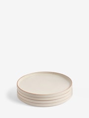 French Connection Cream Speckle Watamu Set of 4 Dinner Plates - Image 3 of 3
