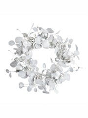 Scottish Everlastings Ltd White Eucalyptus & Bauble Christmas Wreath - Image 2 of 3