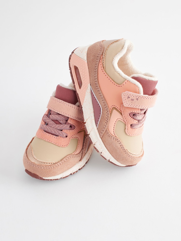Neutral/Pink - Robuste Sneaker mit elastischen Schnürsenkeln - Bild 2 von 7 Neutral/Pink - Robuste Sneaker mit elastischen Schnürsenkeln - Bild 2 von 7