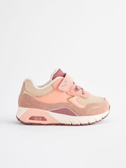 Neutral/Pink - Robuste Sneaker mit elastischen Schnürsenkeln - Bild 3 von 7
