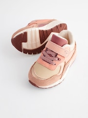 Neutral/Pink - Robuste Sneaker mit elastischen Schnürsenkeln - Bild 4 von 7