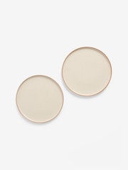 French Connection Cream Speckle Watamu Set of 4 Side Plates - Image 4 of 4