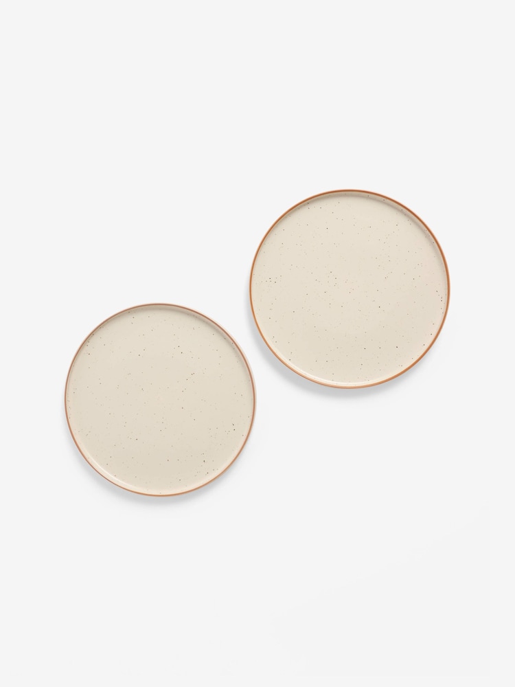 French Connection Cream Speckle Watamu Set of 4 Side Plates - Image 4 of 4