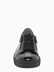 Gabor Wisdom Black Patent Sport Casual Trainers - Image 4 of 6