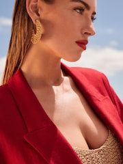 Red Linen Blazer - Image 4 of 6