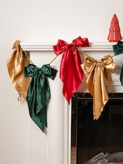 Scottish Everlastings Ltd Red Satin Bow Garland - Image 1 of 3