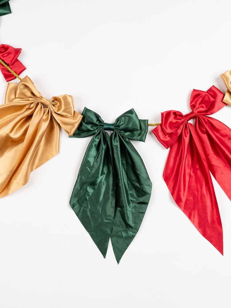 Scottish Everlastings Ltd Red Satin Bow Garland - Image 3 of 3 Scottish Everlastings Ltd Red Satin Bow Garland - Image 3 of 3