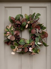 Scottish Everlastings Ltd Green Seasonal Foliage Wreath - Image 1 of 2