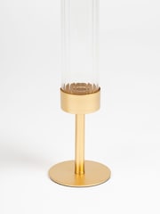 Scottish Everlastings Ltd Gold Glass Candle Holder - Image 3 of 3