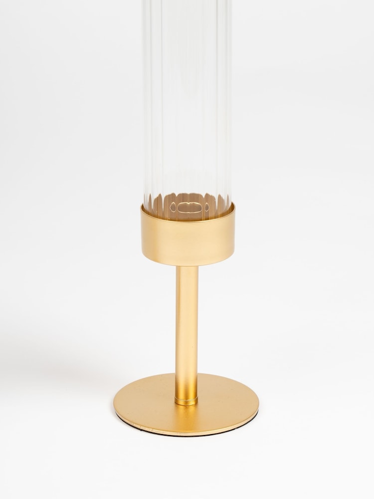 Scottish Everlastings Ltd Gold Glass Candle Holder - Image 3 of 3 Scottish Everlastings Ltd Gold Glass Candle Holder - Image 3 of 3