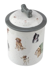 White Royal Worcester Wrendale Dog Treat Jar - Image 4 of 4
